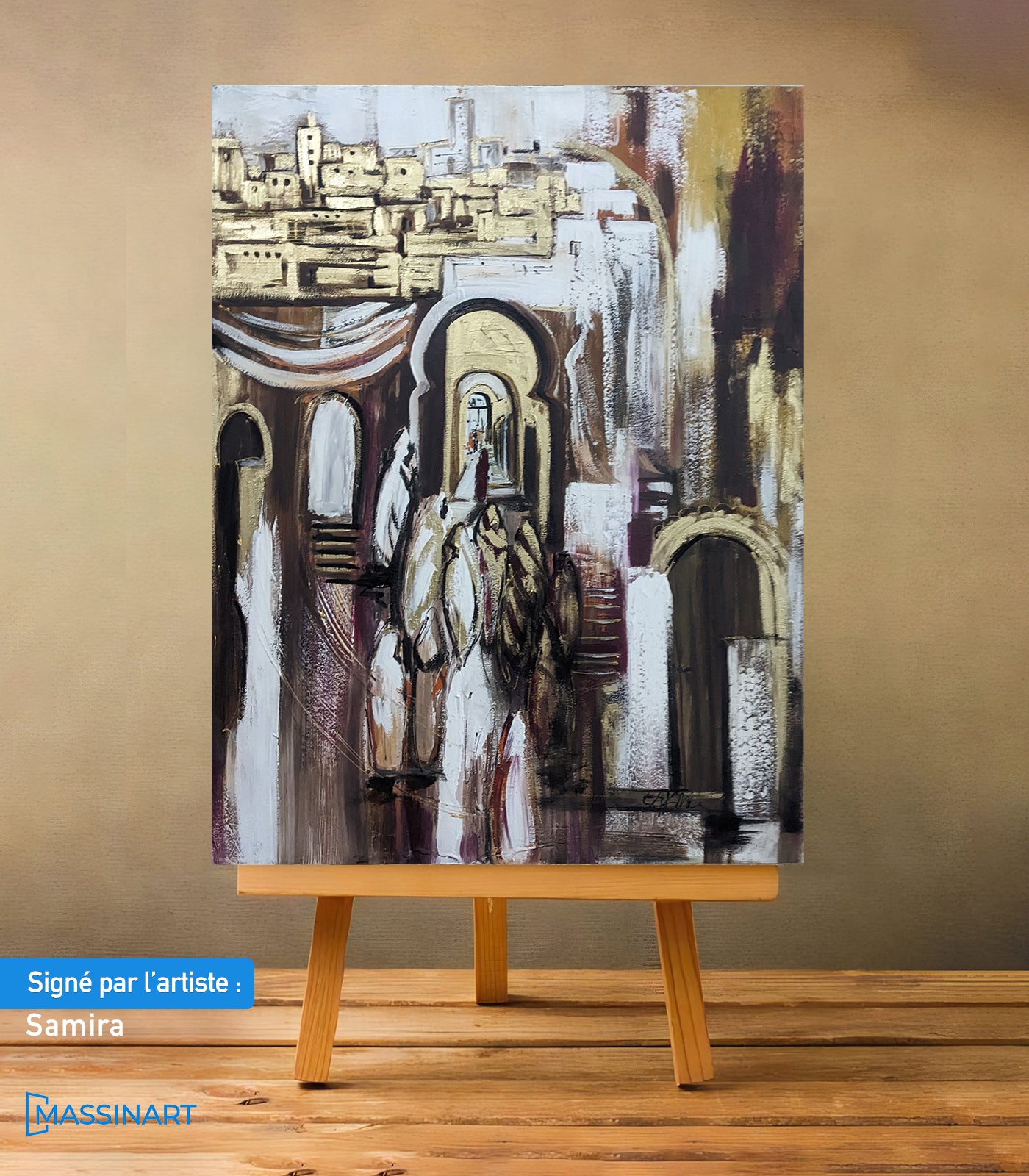 Serie Abstrait 6 - signé par l'artiste Samira AKR.